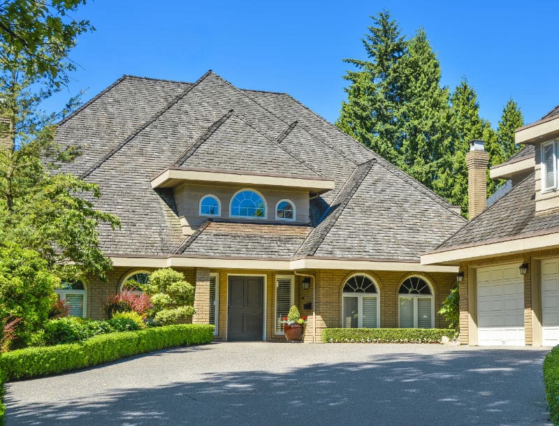 Residential property with new roof