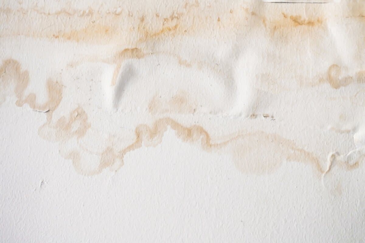water stains on ceiling