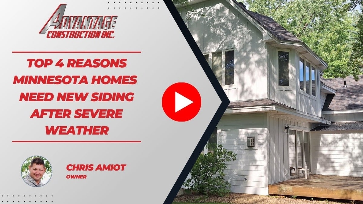 Top 4 Reasons Minnesota Homes Need New Siding After Severe Weather