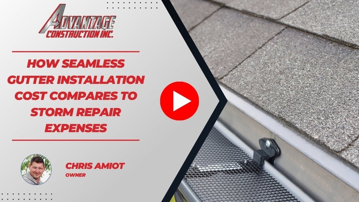 How Seamless Gutter Installation Cost Compares to Storm Repair Expenses