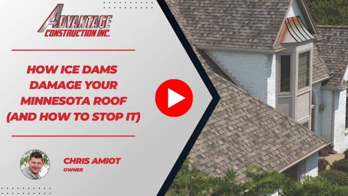 How Ice Dams Damage Your Minnesota Roof (And How to Stop It)