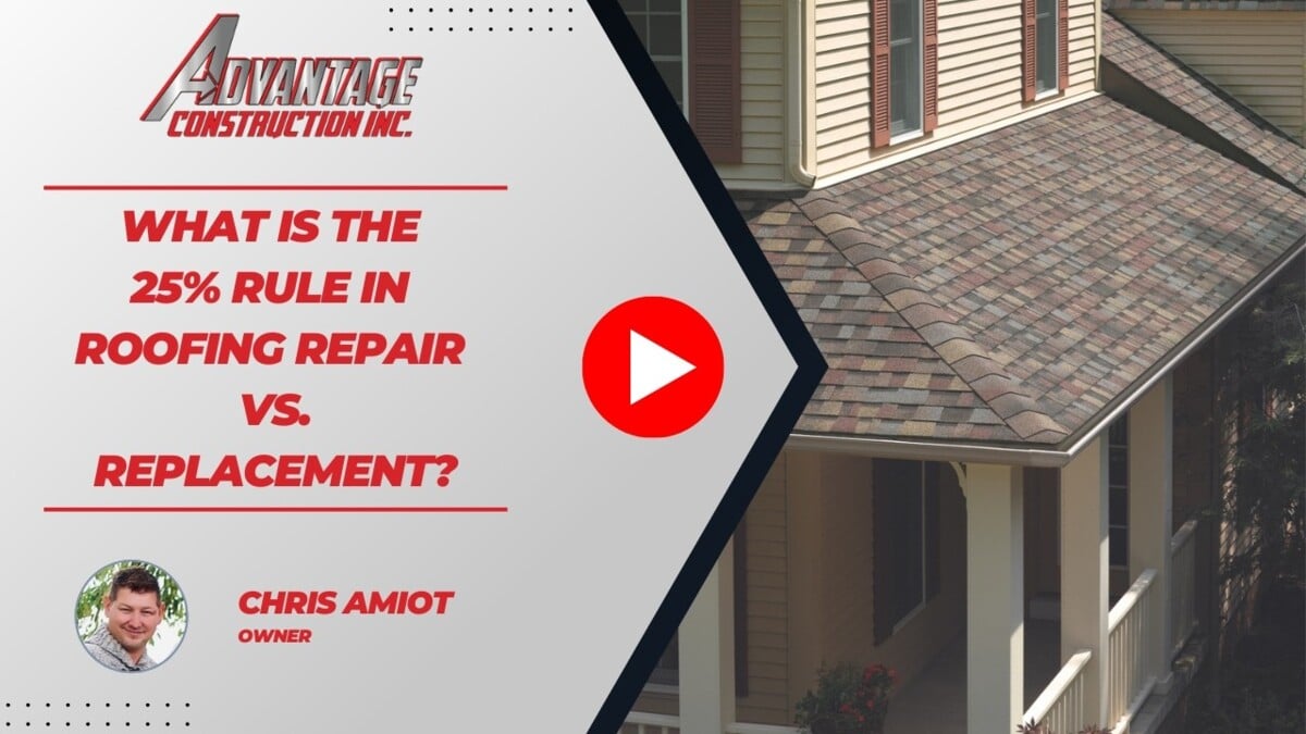 What Is the 25% Rule in Roofing Repair vs. Replacement?