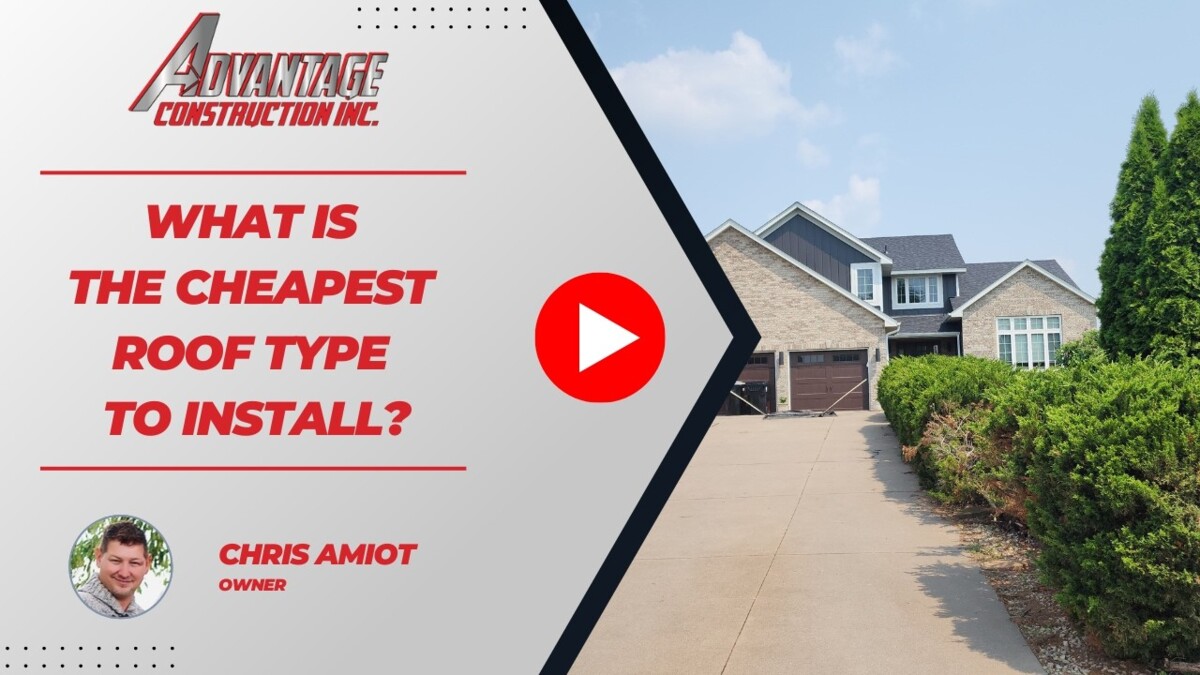What Is the Cheapest Roof Type to Install