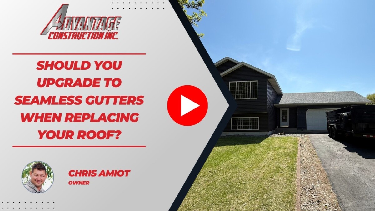 Should You Upgrade to Seamless Gutters When Replacing Your Roof?